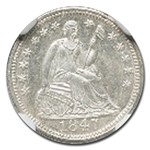 1847 Liberty Seated Half Dime MS-67 NGC