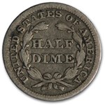 1847 Liberty Seated Half Dime VF