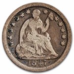 1847 Liberty Seated Half Dime VG