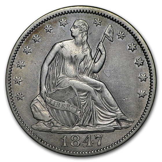1847 Liberty Seated Half Dollar XF 1847 Liberty Seated Half Dollar XF