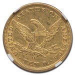 1847-O $10 Liberty Gold Eagle AU-53 NGC