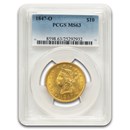 1847-O $10 Liberty Gold Eagle MS-63 PCGS
