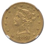 1847-O $10 Liberty Gold Eagle XF-45 NGC