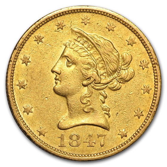 1847-O $10 Liberty Gold Eagle XF Details (Cleaned) 1847-O $10 Liberty Gold Eagle XF Details (Cleaned)