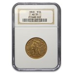 1848 $10 Liberty Gold Eagle AU-50 NGC