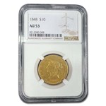 1848 $10 Liberty Gold Eagle AU-53 NGC