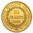 1848-1849 France Gold 20 Francs Lucky Angel (BU)