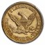 1848 $5 Liberty Gold Half Eagle AU-55 PCGS