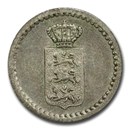 1848 Danish West Indies Silver 2 Skilling MS-62 PCGS