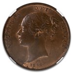 1848 Great Britain Penny Victoria MS-64 NGC (Red/Brown)