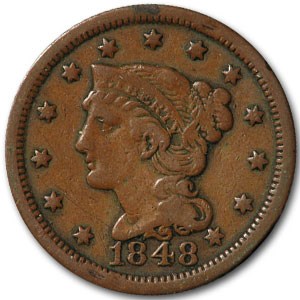 1848 Large Cent Fine 1848 Large Cent Fine