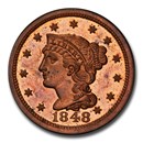 1848 Large Cent PR-64 PCGS (Red/Brown)