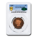 1848 Large Cent PR-64 PCGS (Red/Brown)