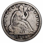 1848 Liberty Seated Half Dollar Fine
