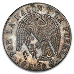 1848-So Chile Silver 8 Reales MS-62 NGC