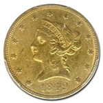 1849 $10 Liberty Gold Eagle AU-50 PCGS