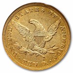 1849 $10 Liberty Gold Eagle AU-53 NGC (SS Republic)