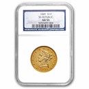 1849 $10 Liberty Gold Eagle AU-53 NGC (SS Republic)