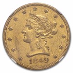 1849 $10 Liberty Gold Eagle AU-55 NGC