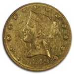 1849 $10 Liberty Gold Eagle AU-58 NGC (SS Republic)