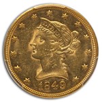 1849 $10 Liberty Gold Eagle MS-61 PCGS