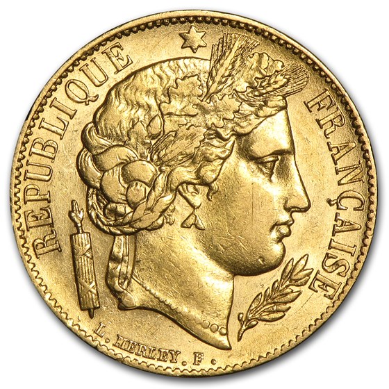 1849-1851 France Gold 20 Francs Early Head Ceres AU 1849-1851 France Gold 20 Francs Early Head Ceres AU