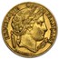 1849-1851 France Gold 20 Francs Early Head Ceres Avg Circ