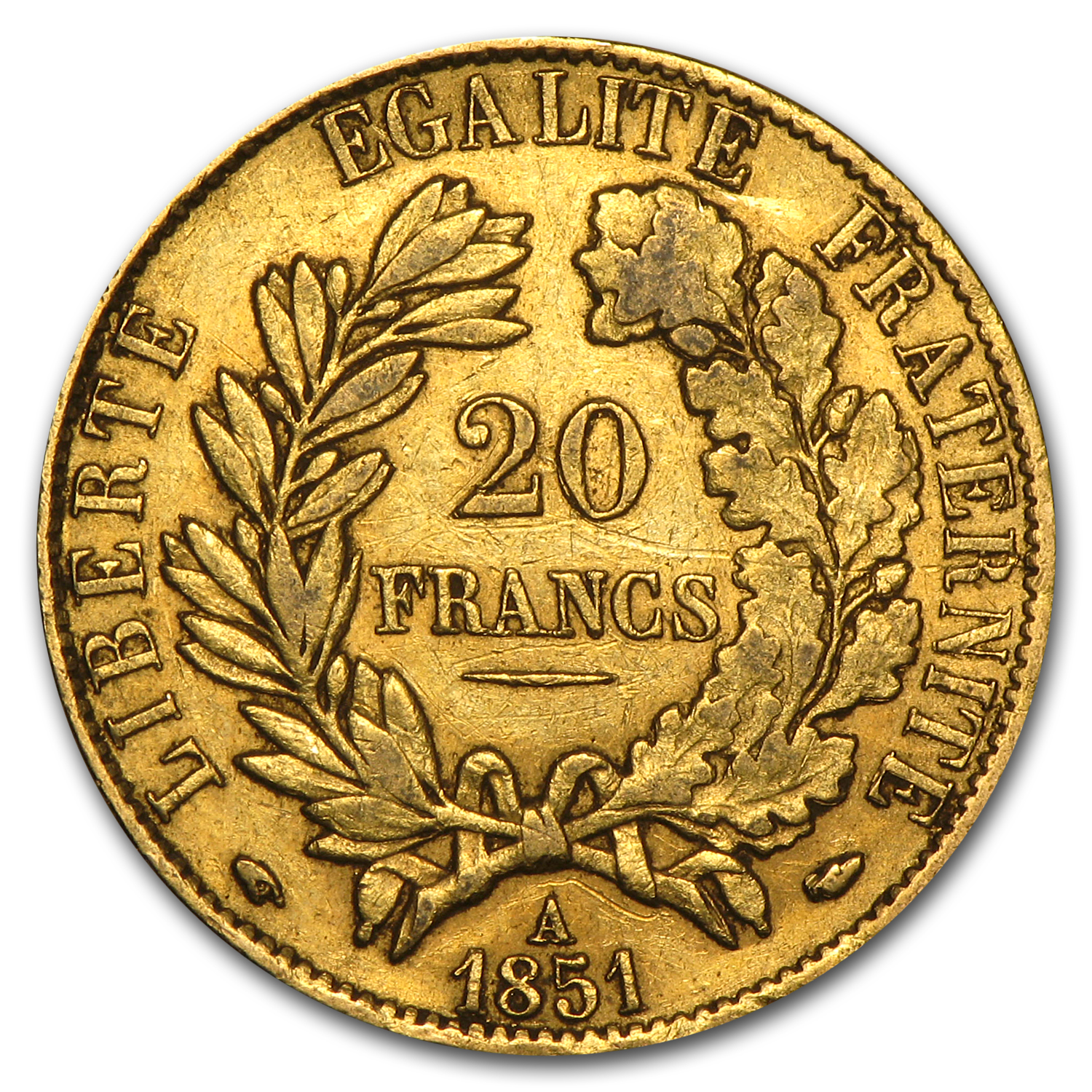 Buy 1849-1851 France Gold 20 Francs Ceres Avg Circ | APMEX