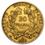 1849-1851 France Gold 20 Francs Early Head Ceres Avg Circ