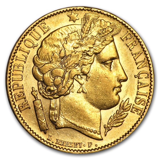 1849-1851 France Gold 20 Francs Early Head Ceres BU 1849-1851 France Gold 20 Francs Early Head Ceres BU