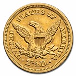 1849 $2.50 Liberty Gold Quarter Eagle AU Details (Cleaned)