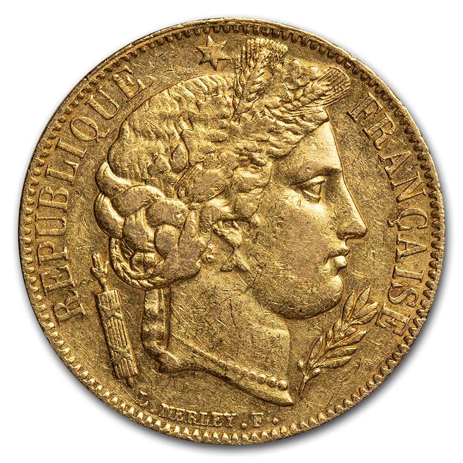 Buy 1849A France Gold 20 Francs Early Head Ceres AU APMEX