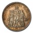 1849-A France Silver 5 Francs MS-63 PCGS