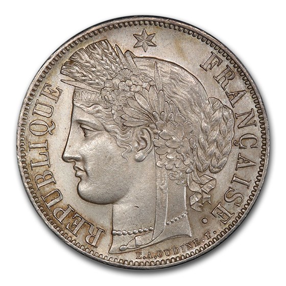 1849-A France Silver 5 Francs MS-64 PCGS 1849-A France Silver 5 Francs MS-64 PCGS