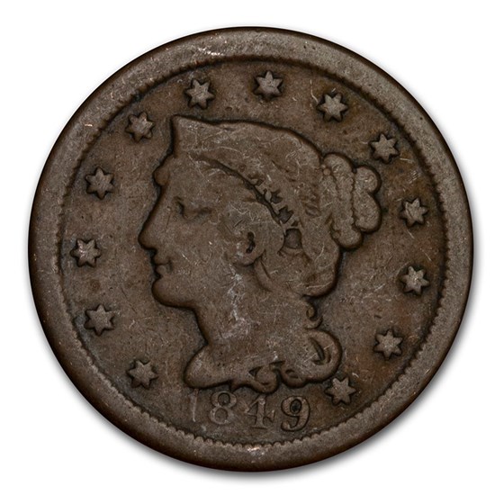 1849 Large Cent Good 1849 Large Cent Good