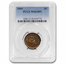 1849 Large Cent MS-63 PCGS (Brown)