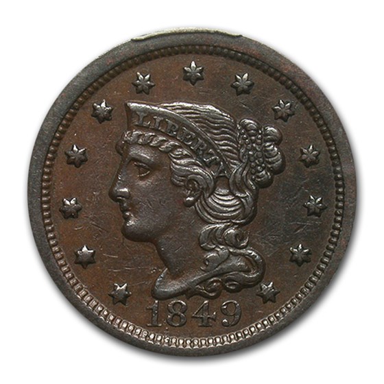 1849 Large Cent XF-45 PCGS 1849 Large Cent XF-45 PCGS