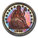 1849 Liberty Seated Dime PR-66 PCGS CAC