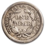 1849 Liberty Seated Dime VF-30 PCGS (S.S. Central America)