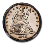 1849 Liberty Seated Dollar PF-64* NGC