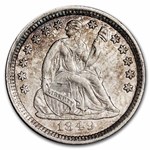1849 Liberty Seated Half Dime AU