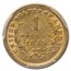 1849-O $1 Liberty Head Gold MS-61 PCGS