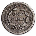 1849-O Liberty Seated Dime XF
