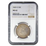 1849-O Liberty Seated Half Dollar MS-62 NGC
