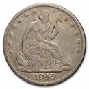 1849-O Liberty Seated Half Dollar VF