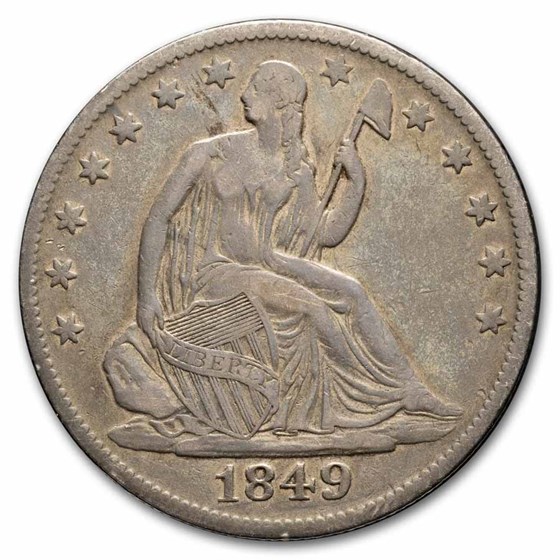 1849-O Liberty Seated Half Dollar VF 1849-O Liberty Seated Half Dollar VF