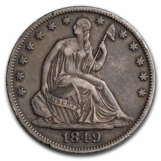 1849-O Liberty Seated Half Dollar XF 1849-O Liberty Seated Half Dollar XF