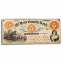 185_ $5 McKean County Bank, PA AU Remainder Note