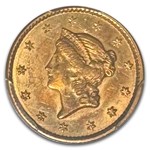 1850 $1 Liberty Head Gold AU-58+ PCGS