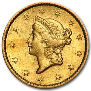 1850 $1 Liberty Head Gold AU 1850 $1 Liberty Head Gold AU